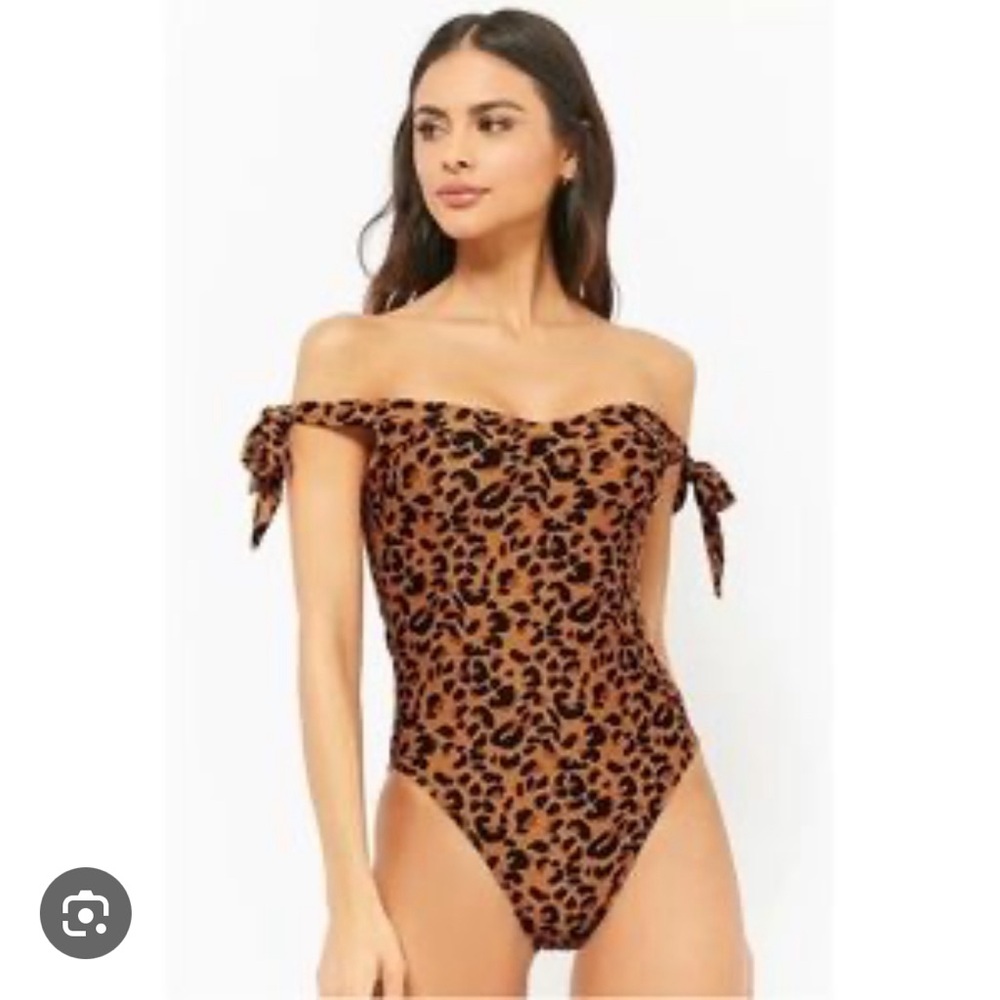 Motel Rocks leopard one piece swimsuit